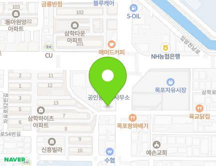 전라남도 목포시 용당로 57 (산정동) 지도