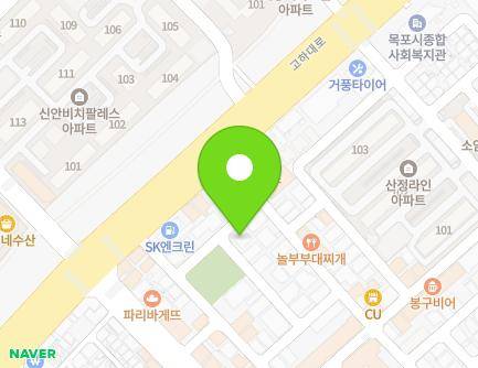 전라남도 목포시 원산로69번안길 16 (산정동) 지도