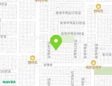 전라남도 목포시 남해로3번길 4-2 (산정동) 지도