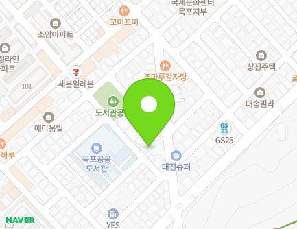 전라남도 목포시 원산주택로 6 (산정동) 지도