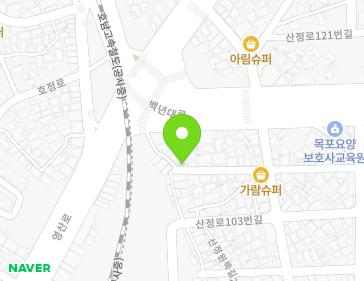 전라남도 목포시 산정로109번길 26-1 (산정동) 지도