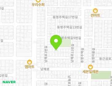 전라남도 목포시 남해로3번길 6-2 (산정동) 지도