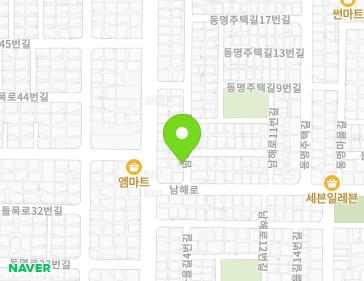 전라남도 목포시 남해로3번길 1 (산정동) 지도