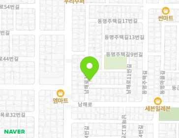 전라남도 목포시 남해로3번길 4 (산정동) 지도