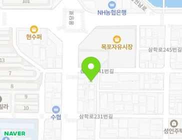 전라남도 목포시 남해로63번길 25 (산정동) 지도