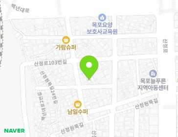 전라남도 목포시 산정안로41번길 6 (산정동) 지도