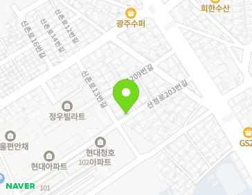 전라남도 목포시 산정로203번길 10-3 (산정동) 지도