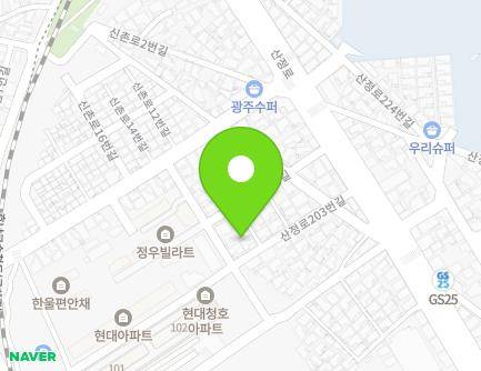 전라남도 목포시 산정로203번길 10-2 (산정동) 지도