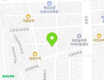 전라남도 목포시 산정안로41번길 1-1 (산정동) 지도