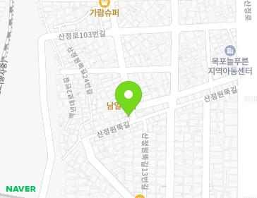 전라남도 목포시 백년대로12번길 22 (산정동) 지도