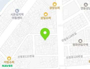 전라남도 목포시 산정로129번길 5-2 (산정동) 지도