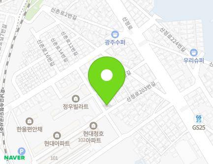 전라남도 목포시 신촌로13번길 11 (산정동) 지도