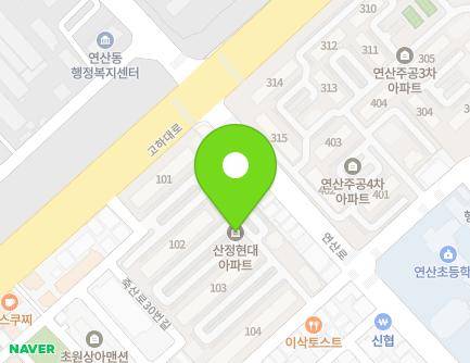 전라남도 목포시 죽산로40번길 24 (산정동, 현대아파트) 지도