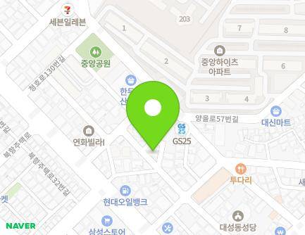 전라남도 목포시 양을로33번길 22 (산정동, 진주빌라) 지도