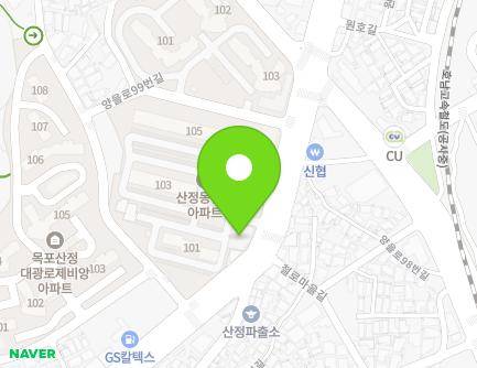 전라남도 목포시 양을로 89 (산정동, 일신아파트) 지도