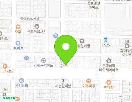 전라남도 목포시 자유로71번길 2 (산정동, 예그리나1) 지도