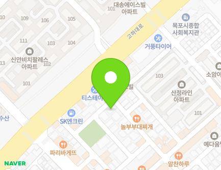 전라남도 목포시 원산로69번길 39 (산정동, 성남빌라) 지도