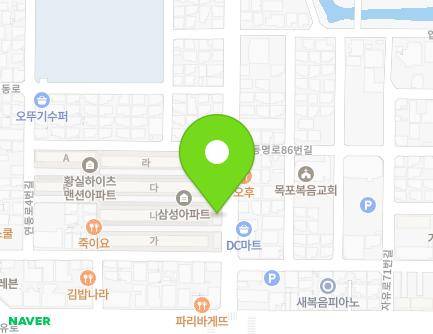 전라남도 목포시 동명로 79 (산정동, 삼성아파트) 지도
