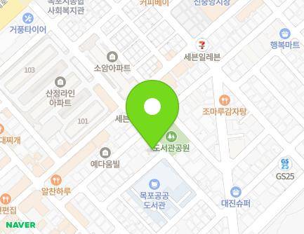 전라남도 목포시 원산주택로 13 (산정동, 보광빌라) 지도