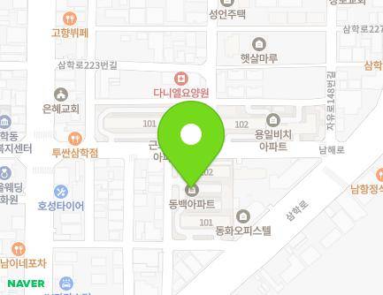 전라남도 목포시 삼학로183번길 14 (산정동, 동백아파트) 지도