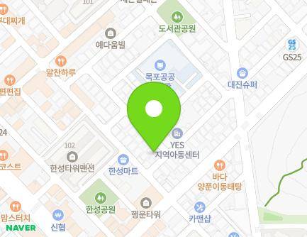 전라남도 목포시 원산정로3번길 1 (산정동, 남도빌라) 지도