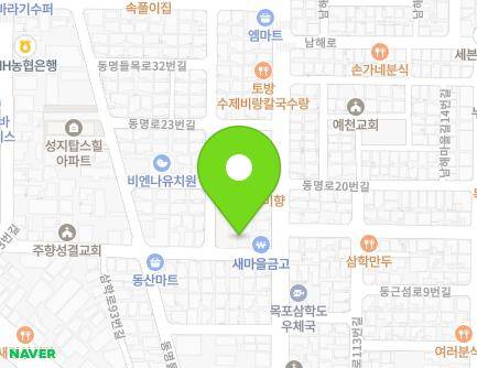 전라남도 목포시 산정로6번길 29 (산정동, 남해파크맨션) 지도