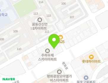 전라남도 목포시 통일대로 21 (상동) 지도