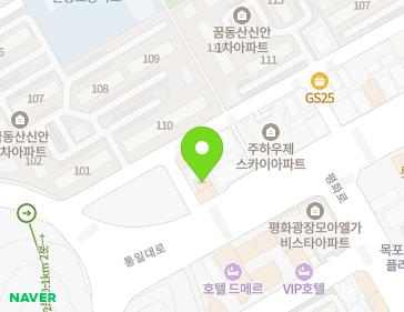 전라남도 목포시 통일대로 11-1 (상동) 지도