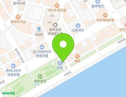 전라남도 목포시 평화로 84 (상동, 평화1공영주차장) 지도