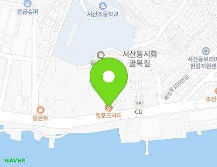 전라남도 목포시 해안로 93-1 (서산동) 지도