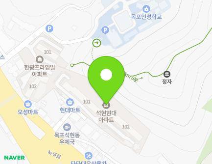 전라남도 목포시 영산로 676-7 (석현동, 현대아파트) 지도