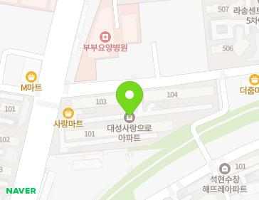 전라남도 목포시 영산로 610 (석현동, 대성사랑으로아파트) 지도