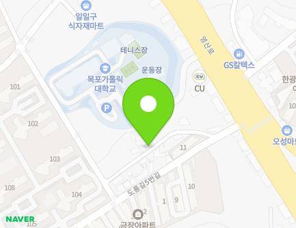 전라남도 목포시 도룡길 14 (석현동) 지도