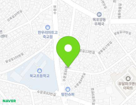 전라남도 목포시 난영길 1 (양동) 지도