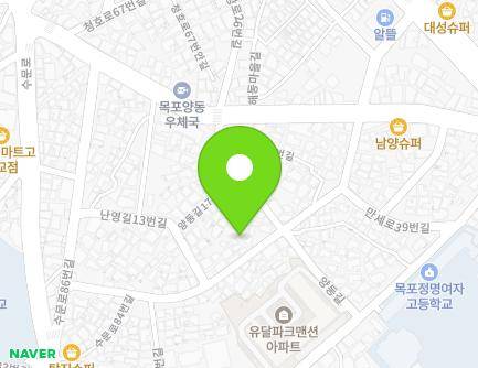 전라남도 목포시 난영길 17-3 (양동) 지도