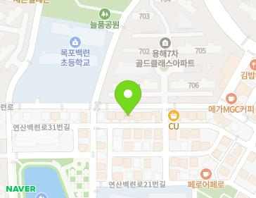 전라남도 목포시 연산백련로 25-1 (연산동) 지도