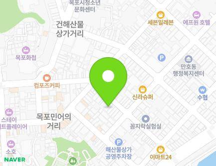 전라남도 목포시 해안로229번길 15-1 (영해동2가) 지도