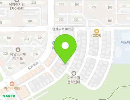 전라남도 목포시 당가두로38번길 8-26 (옥암동) 지도