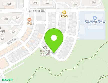 전라남도 목포시 당가두로38번길 46 (옥암동) 지도
