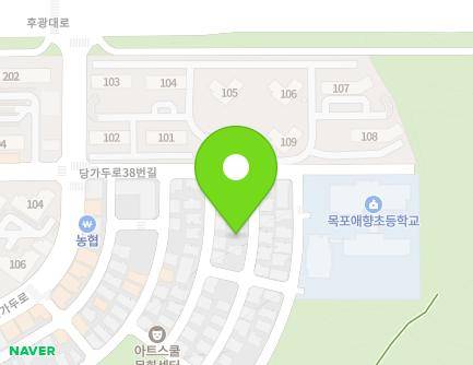 전라남도 목포시 당가두로38번길 16-8 (옥암동) 지도