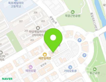 전라남도 목포시 장미로 113 (옥암동) 지도