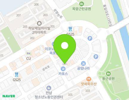 전라남도 목포시 장미로 114 (옥암동) 지도