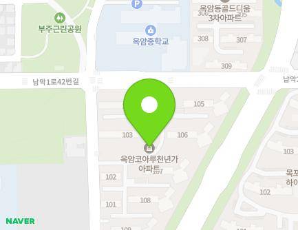 전라남도 목포시 남악1로16번길 43-14 (옥암동, 코아루천년가아파트) 지도