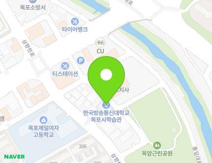 전라남도 목포시 백년대로412번길 14 (옥암동, 한국방송통신대학교목포시학습관) 지도