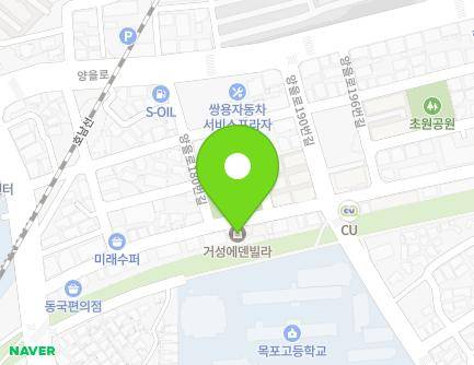 전라남도 목포시 산정로238번길 20 (용당동, 거성에덴빌라102동) 지도