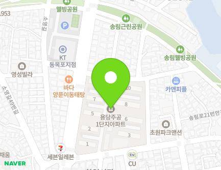전라남도 목포시 송림로 5 (용당동, 용당아파트) 지도