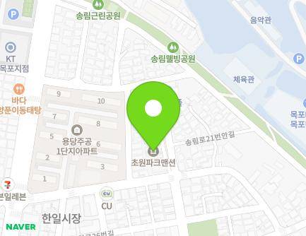 전라남도 목포시 송림로 21 (용당동, 초원파크맨션) 지도