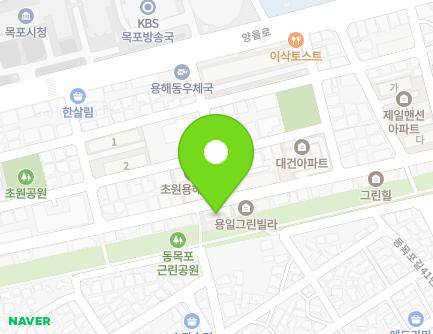 전라남도 목포시 산정로238번길 56 (용당동, 초원용해빌라) 지도