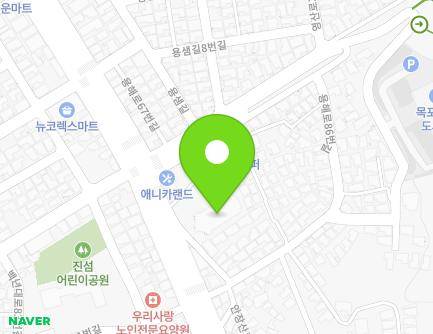 전라남도 목포시 용당로 168 (용당동) 지도