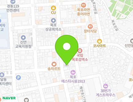 전라남도 목포시 해안로173번길 16-1 (유동) 지도